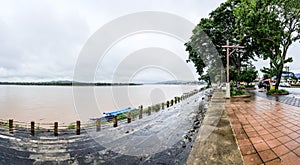 Panorama View of Mekong River in Chiang Saen District
