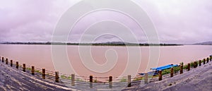 Panorama View of Mekong River in Chiang Saen District