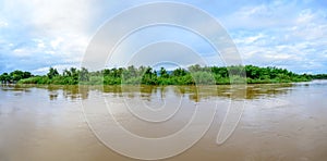 Panorama View of Mekong River in Chiang Saen District