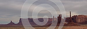 Panorama view of Monument Valley