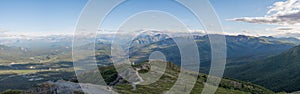 Panorama view from Mount Healy, Alaska