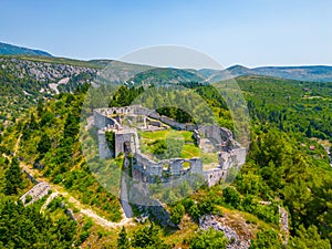 Panorama view of the old town of Stolac in Bosnia and Herzegovin