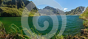 Panorama view of Pinatubo crater
