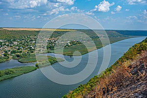 Panorama view of Popencu village in Moldova