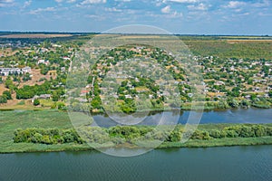 Panorama view of Popencu village in Moldova