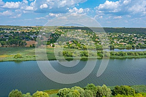 Panorama view of Popencu village in Moldova