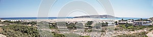 Panorama view of Prasonisi beach, Rhodes island
