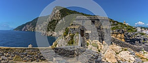 A panorama view from the promontory in Porto Venere, Italy