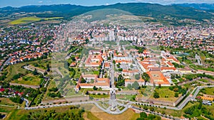 Panorama view of Romanian town Alba Iulia