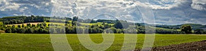 Panorama view on rural Galicia in Spain