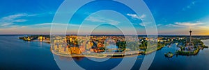 Panorama view of Sarkanniemi amusement park and town of Tampere, photo