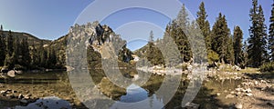 Panorama view Soinsee lake in Bavaria, Germany