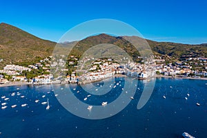 Panorama view of Spanish village Cadaques