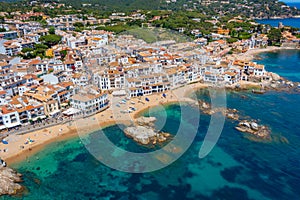 Panorama view of Spanish village Palafrugell