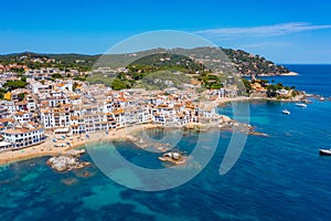 Panorama view of Spanish village Palafrugell