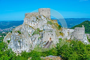 Panorama view of Srebrenik Fortress in Bosnia and Herzegovina