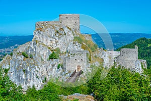 Panorama view of Srebrenik Fortress in Bosnia and Herzegovina