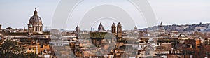 panorama view of St Peters Basilica and buildings