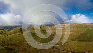 A Panorama view of Sugar Loaf Hill near Settle, North Yorkshire