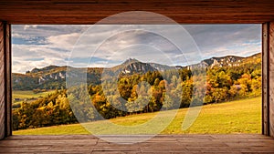 Panorama view in the Sulov rocks Nature Reserves.