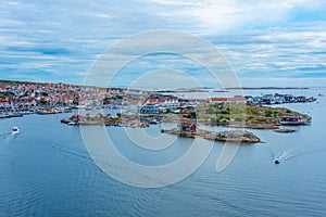 Panorama view of Swedish town Kungshamn