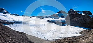 Panorama view of Swiss Alps