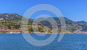 A panorama view towards Marola, adjacent to La Spezia, Italy