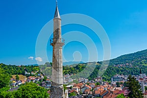 Panorama view of Travnik town in Bosnia and Herzegovina