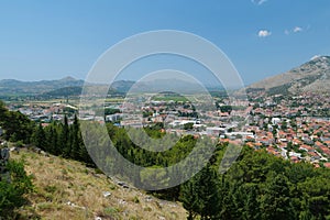 Panorama view of Trebinje city, Republika Srpska, Bosnia and Herzegovina