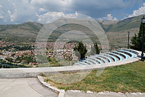 Panorama view of Trebinje city, Republika Srpska, Bosnia and Herzegovina