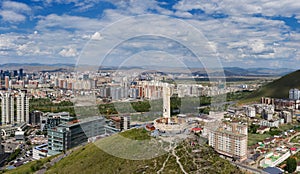 Panorama view of Ulaanbaatar Mongolia