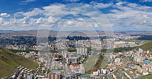 Panorama view of Ulaanbaatar Mongolia