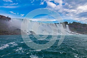 Panorama view of the US side of the Niagara Falls, Ontario, Canada