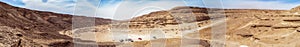 Panorama View for Wadi Degla Protectorate and desert in Maadi Cairo Egypt