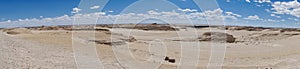 A panorama view of weathered landform