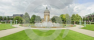 Panorama views of city landmark in Mannheim. photo