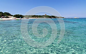 Panorama of Vignola Beach in Sardinia