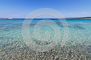 Panorama of Vignola Beach in Sardinia