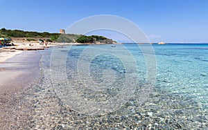 Panorama of Vignola Beach in Sardinia