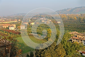 Panorama of Vignola, Italy.