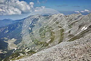 Panorama from Vihren Peak to Banski Suhodol Peak and Koncheto photo