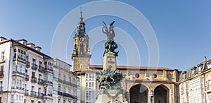 Panorama of the Virgen square in Vitoria-Gasteiz photo
