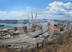 Panorama of Vladivostok, bridge