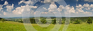 Panorama of the Vogelsberg hillscape photo