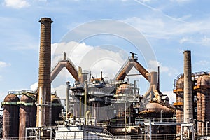 Panorama of Volklingen Ironworks in Saar