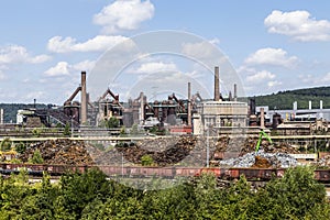 Panorama of Volklingen Ironworks in Saar