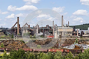 Panorama of Volklingen Ironworks in Saar photo