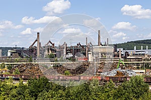 Panorama of Volklingen Ironworks in Saar photo