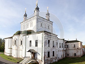 Panorama of Vsehsvytsky Church in the Goritskii monastery. Pereslavl-Zalessky. Russia.