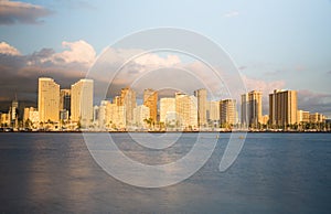 Panorama of Waikiki Honolulu Hawaii